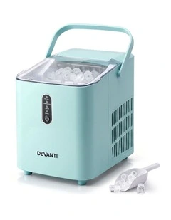 Devanti 12KG Ice Maker Machine Bullet Ice Cube Portable Green