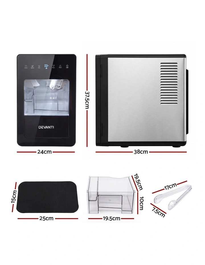 Devanti Ice Maker 5cm Large Ice Cubes Countertop Machine 150pcs/24h for Home image 2