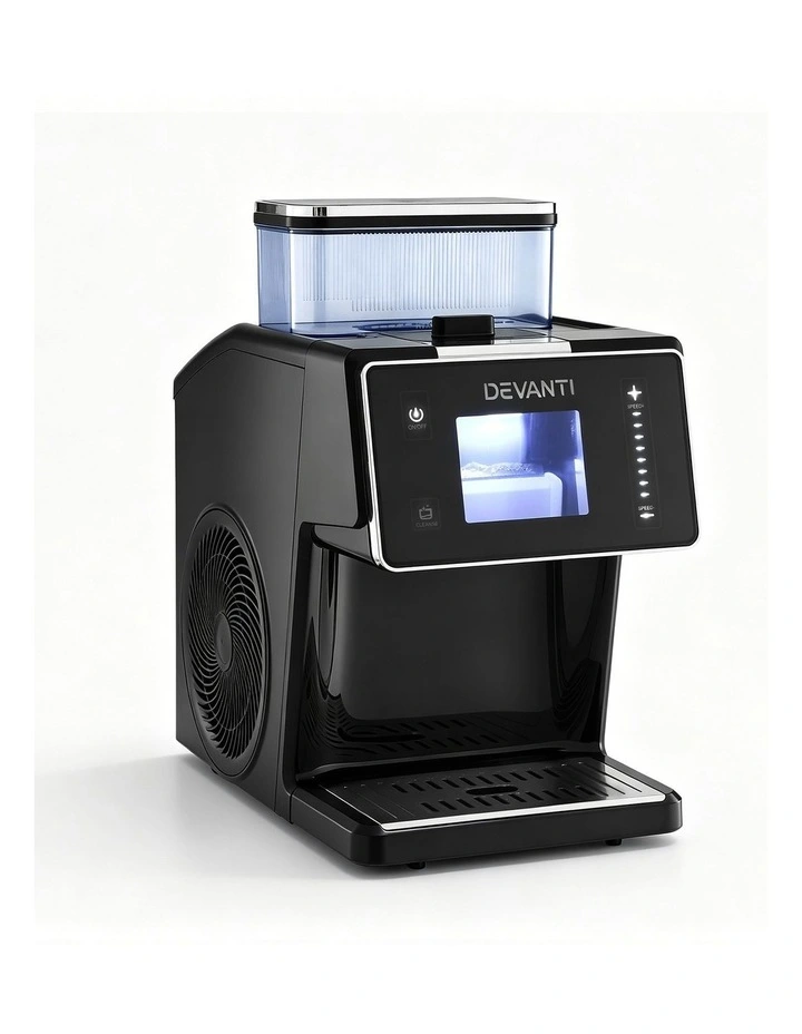 Devanti 20kg/24hr Ice Maker Snowflake Bingsu Shaved Ice Slushie Maker Black image 3