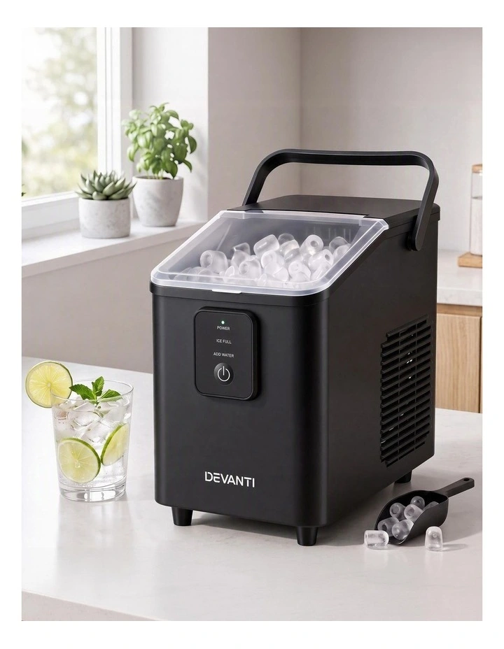 Devanti Ice Maker 11-12kg Portable Bullet Cube Machine Black image 6