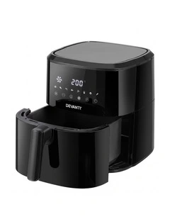 Devanti Air Fryer 6.5L 1700W Digital Touch 8 Presets Non-Stick Basket Black