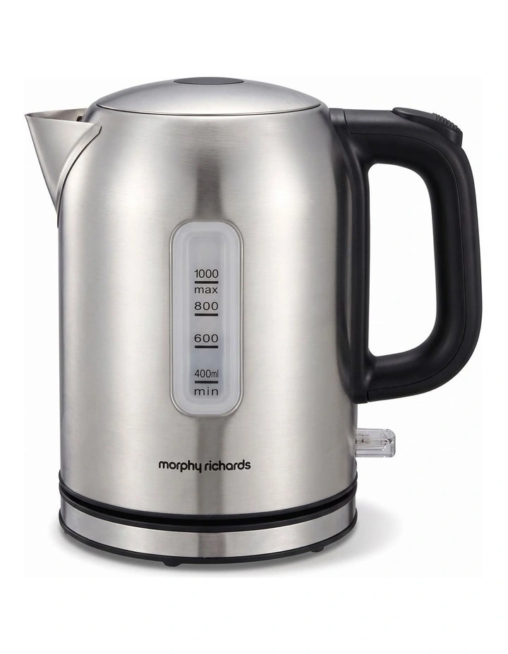 Morphy Richards Equip Kettle and Toaster Set Brushed Stainless Steel 1L Jug Kettle & 2 Slice image 2