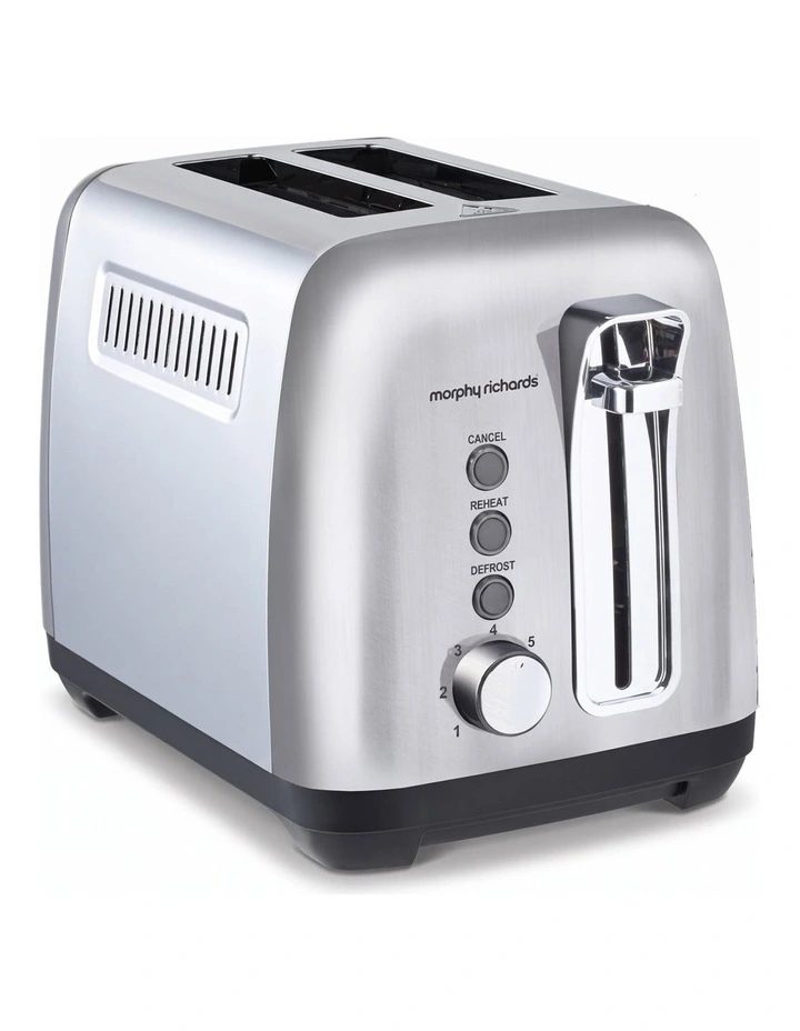Morphy Richards Equip Kettle and Toaster Set Brushed Stainless Steel 1L Jug Kettle & 2 Slice image 3
