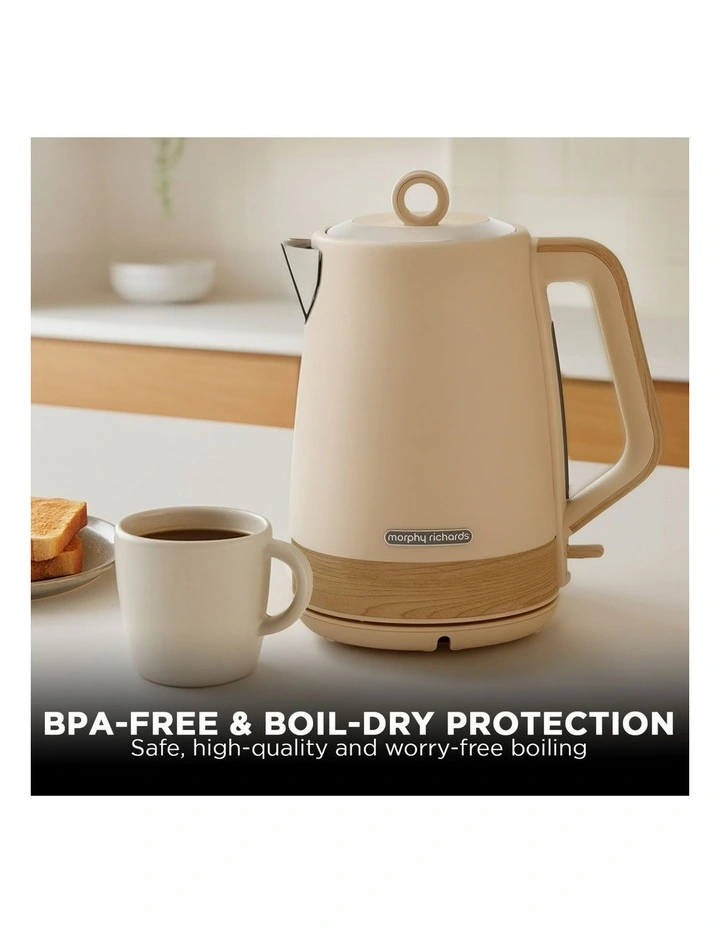 Morphy Richards 1.7L Electric Kettle Essence Scandi Swivel Base Boil-Dry Protection image 3
