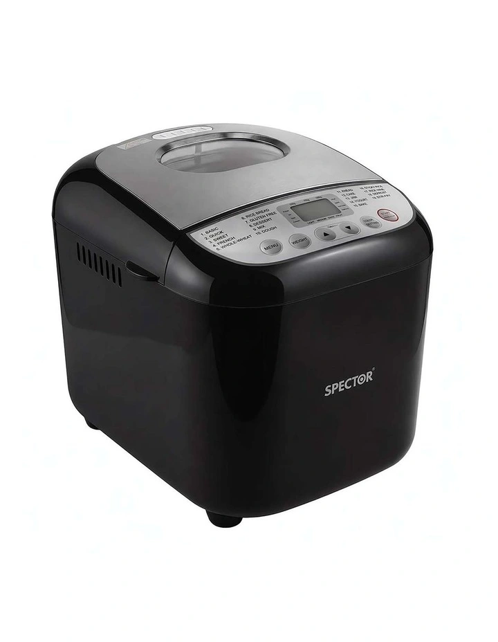Spector 19-In-1 Automatic Bread Machine With Non Stick Pan For Home Baking Black image 1