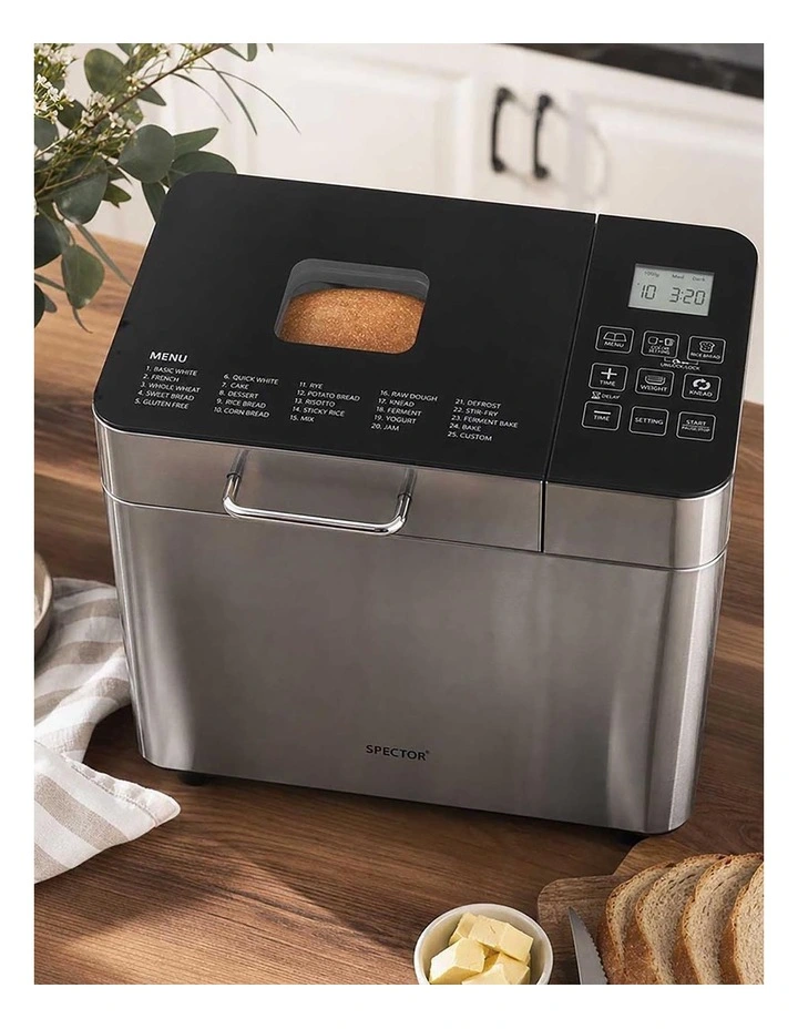 Spector Bread Maker Machine 25-In-1 15H Timer Smart Touch LCD for Home Baking image 7