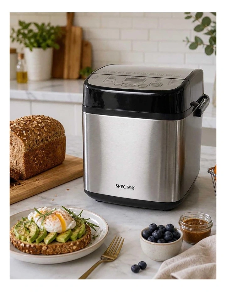 Spector Automatic Bread Machine 19-in-1 1.5Lb 15H Timer Compact Home Baking image 6