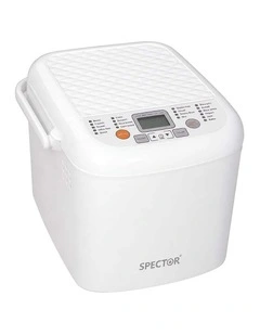 Spector Automatic Bread Machine 19-In-1 500W Quiet Motor 1.2Lb White for Home