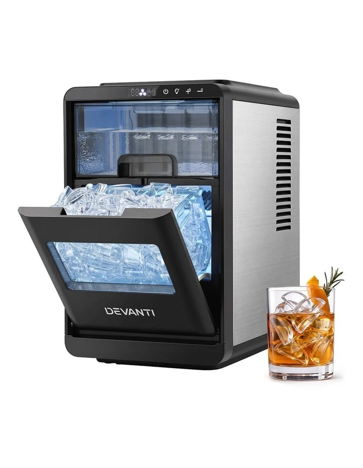 Devanti Ice Maker Crescent Ice 16pcs Countertop Machine 12KG/24H for Home image 1