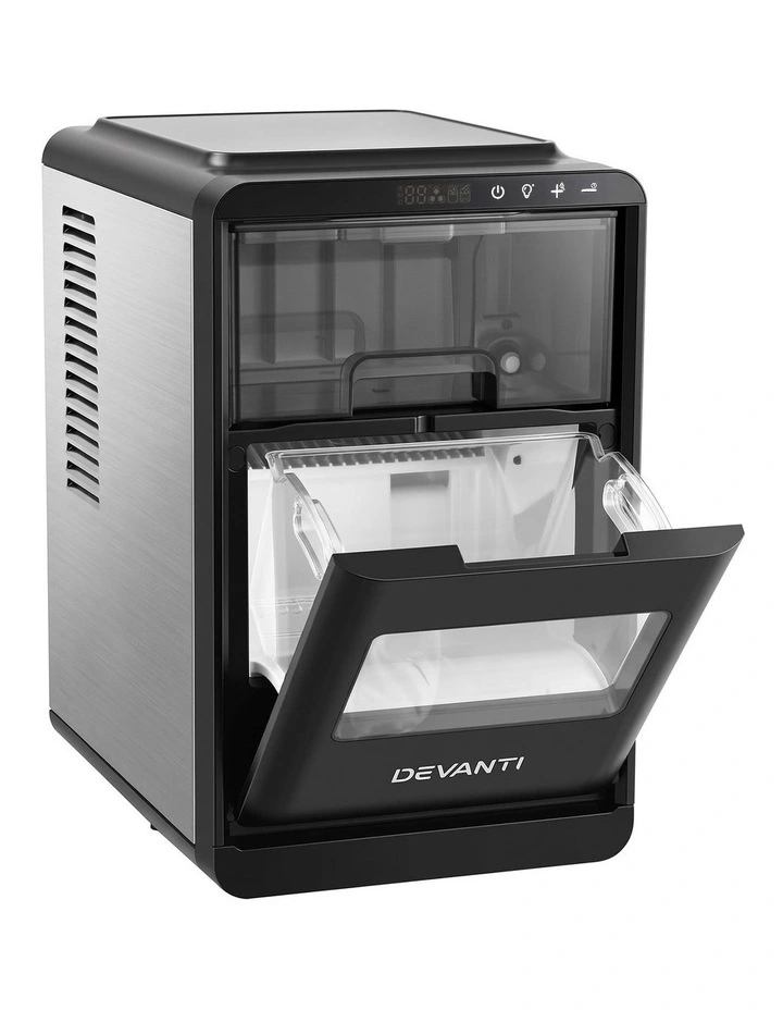 Devanti Ice Maker Crescent Ice 16pcs Countertop Machine 12KG/24H for Home image 3
