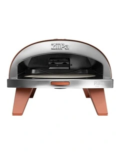 ZIIPA Gas Fired Pizza Oven Rotating Stone 31cm Cooking Surface Terracotta Colour