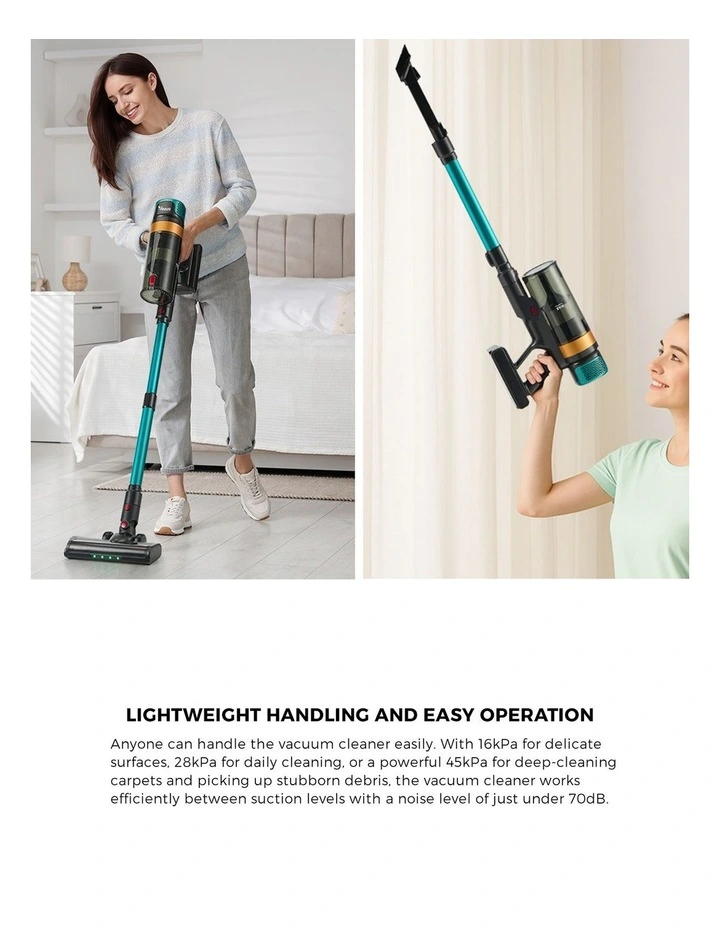 Vevare Cordless Stick Vacuum Cleaner Handstick Bagless Vac Handheld 45KPA image 5
