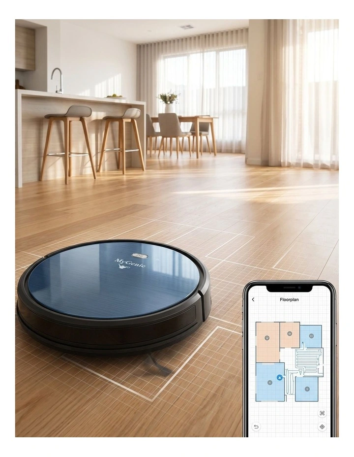MyGenie Xsonic V5 Max Hydro 3-in-1 Robot Vacuum & Mop, WiFi App Control image 3