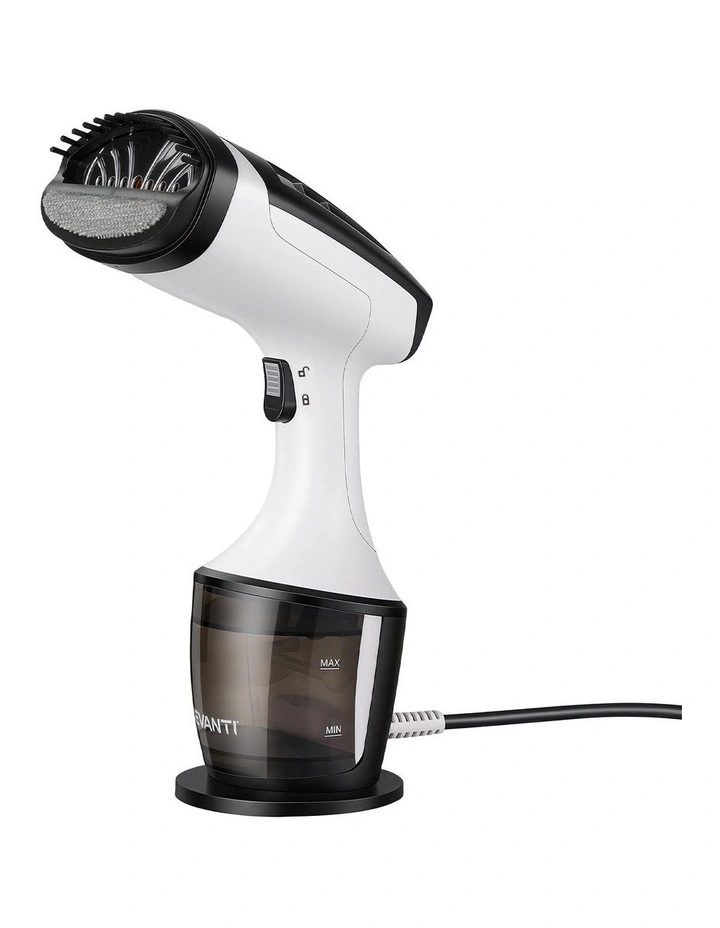 Devanti 1500W Handheld Clothes Steamer 30s Heat-Up Continuous Steam 160ml White image 1