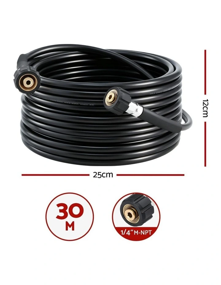 Pressure Washer Hose 30m in Black image 4