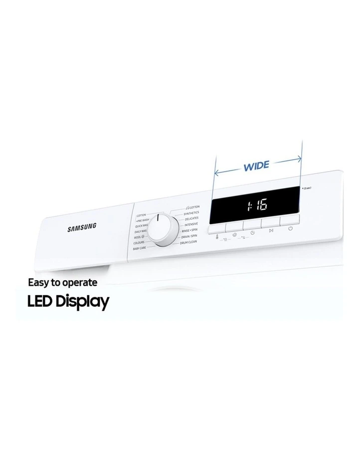 Samsung 8.5kg Front Load Washer - WW85T3040WW (White) image 7