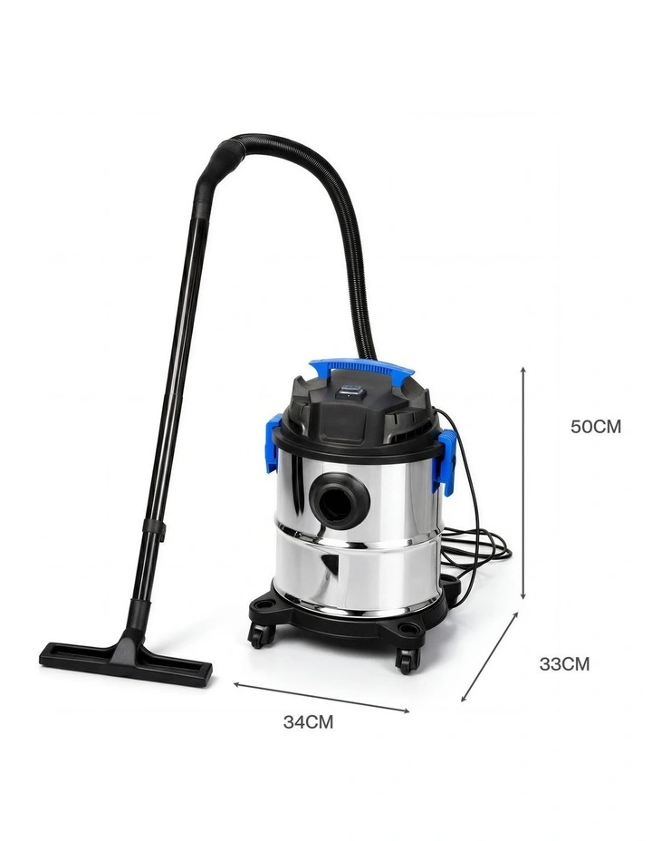 Spector 20L Wet Dry Vacuum Cleaner Blower Floor Carpet HEPA Filter Garage 1200W image 3