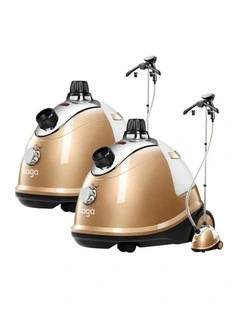 SOGA 2 Pack 1800W Upright Garment Steamers - Gold