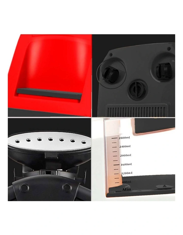 SOGA 2 Pack 1800W Garment Steamers with 80-Minute Runtime - Red image 5