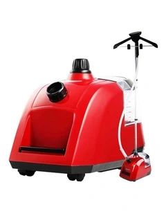 SOGA 1800W Garment Steamer with 80-Minute Runtime - Red