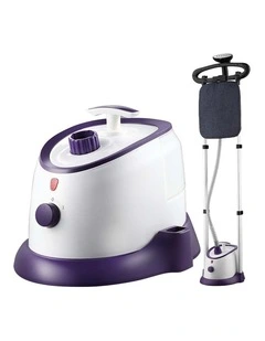 SOGA 1700ml Twin Pole Garment Steamer Purple