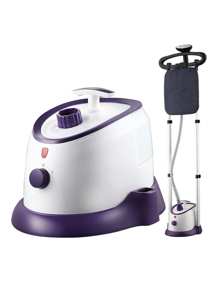 SOGA 1700ml Twin Pole Garment Steamer Purple image 1