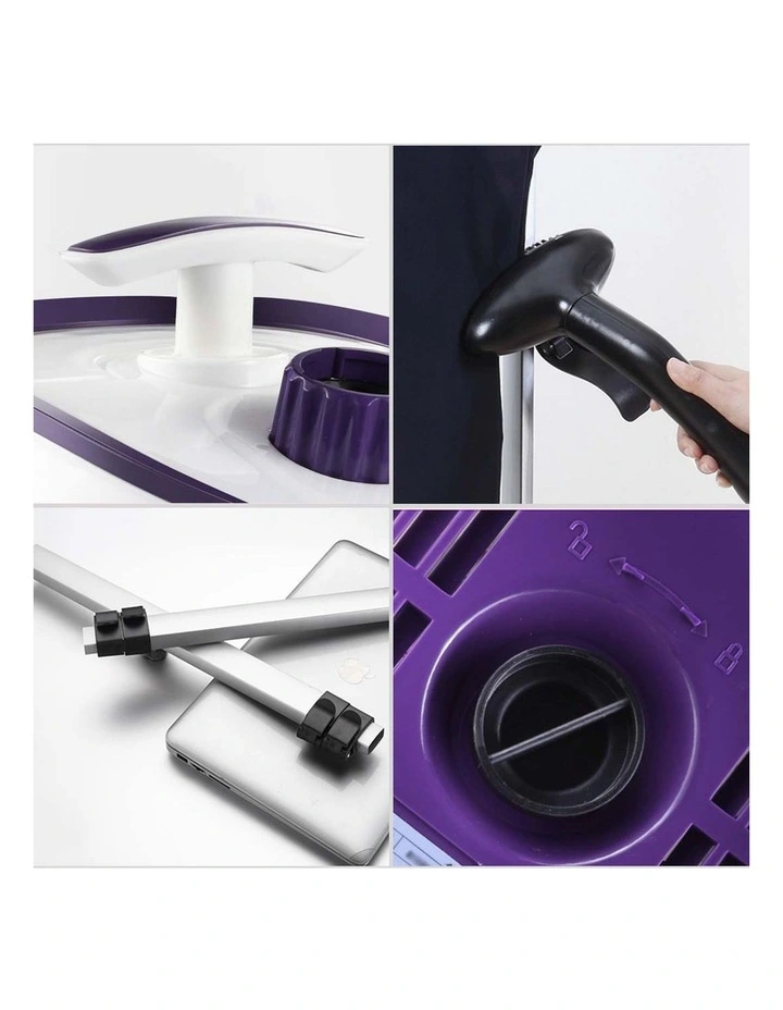 SOGA 2 Pack 1800W Twin Pole Garment Steamers with 1.7L Tanks - Purple image 3