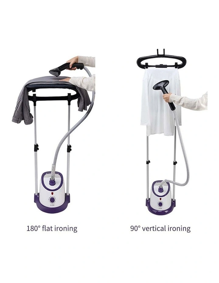 SOGA 2 Pack 1800W Twin Pole Garment Steamers with 1.7L Tanks - Purple image 4