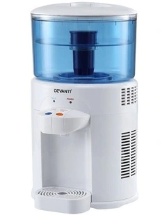 Devanti 5L Bench Top Water Cooler Dispenser with Filter 2 Taps Countertop Water Purifier