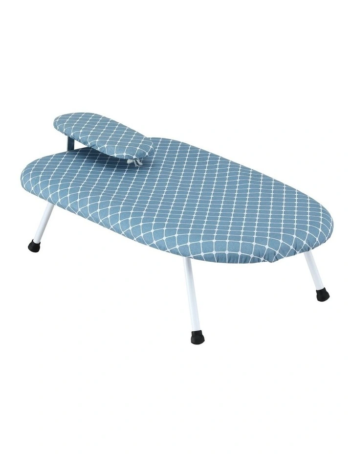 Artiss Tabletop Ironing Board with Small Ironing Boards with Folding Legs Blue image 1