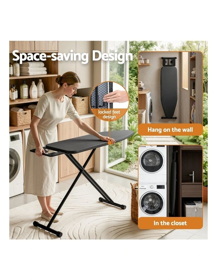 Artiss Ironing Board with Iron Rest with 3 Layers Extra Thick Cover Easy Storage image 6