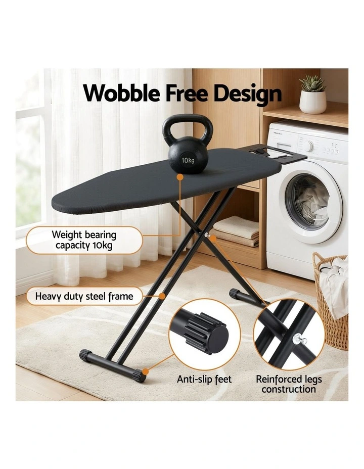 Artiss Ironing Board with Iron Rest with 3 Layers Extra Thick Cover Easy Storage image 7