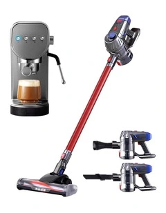 Devanti K7 Cordless Stick Vacuum Cleaner plus Coffee Maker Machine Espresso