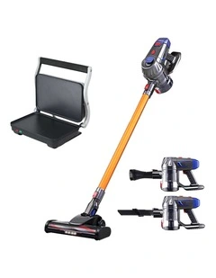 Devanti K7 Cordless Stick Vacuum Cleaner plus Sandwich Maker Panini Press