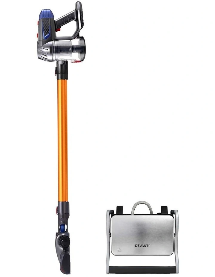 Devanti K7 Cordless Stick Vacuum Cleaner plus Sandwich Maker Panini Press image 3