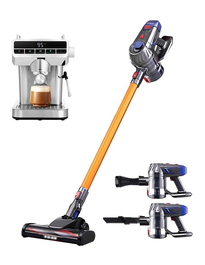 Devanti K7 Cordless Stick Vacuum Cleaner plus Coffee Maker Machine Espresso image 1