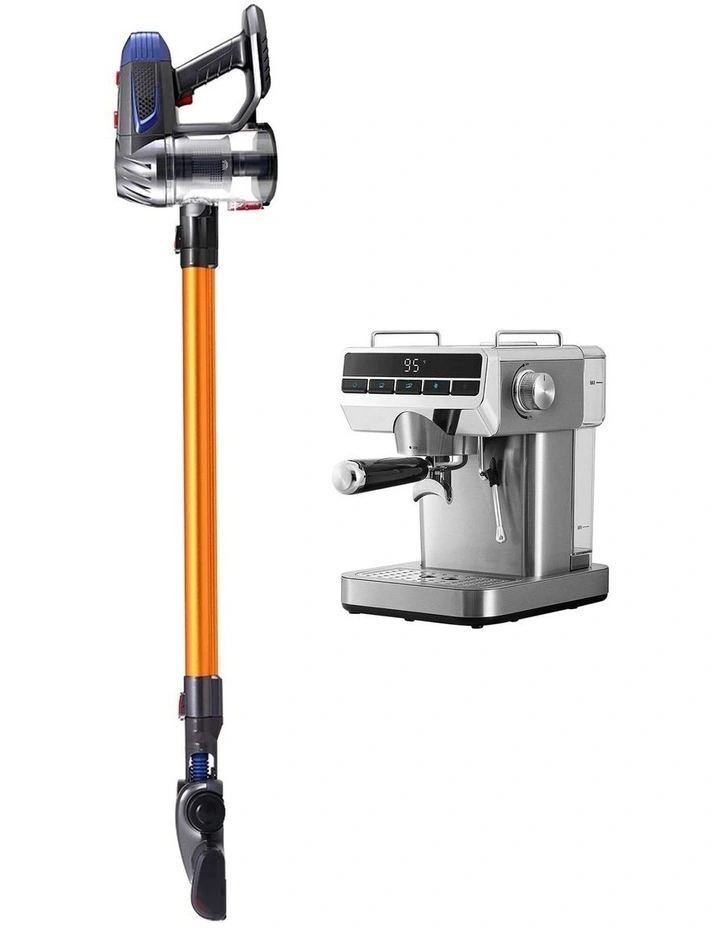 Devanti K7 Cordless Stick Vacuum Cleaner plus Coffee Maker Machine Espresso image 3