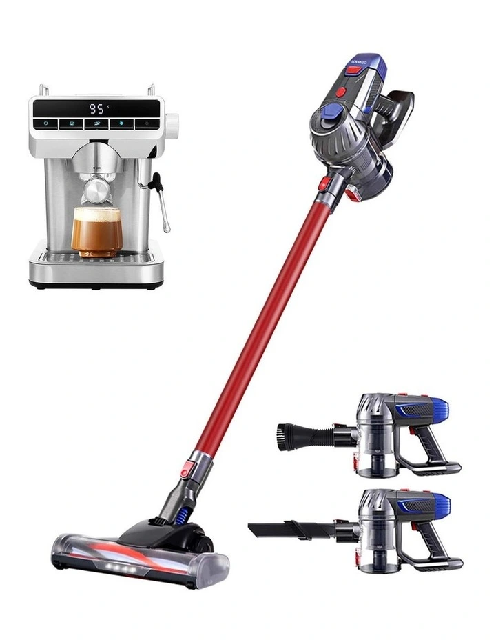 Devanti K7 Cordless Stick Vacuum Cleaner plus Coffee Maker Machine Espresso image 1