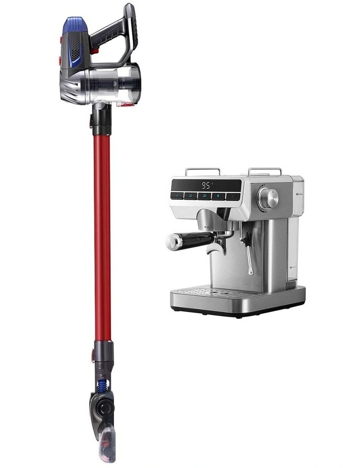 Devanti K7 Cordless Stick Vacuum Cleaner plus Coffee Maker Machine Espresso image 3