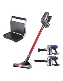Devanti K7 Cordless Stick Vacuum Cleaner plus Sandwich Maker Panini Press