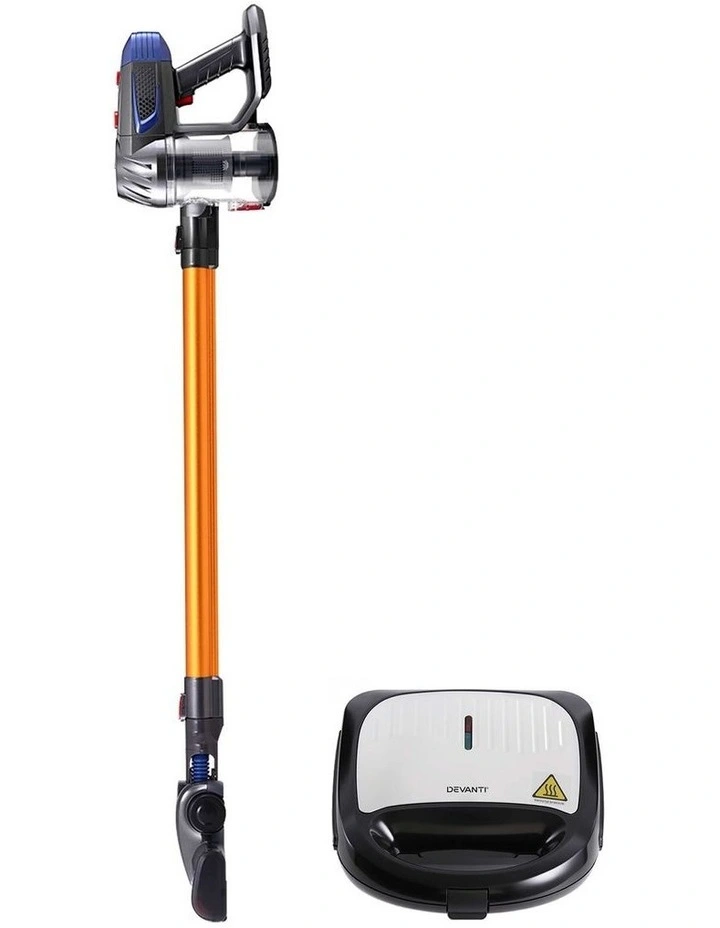 Devanti K7 Cordless Stick Vacuum Cleaner plus 3-in-1 Sandwich Maker image 3