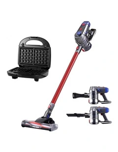 Devanti K7 Cordless Stick Vacuum Cleaner plus 3-in-1 Sandwich Maker