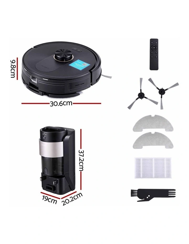 DEVANTI Robot Vacuum and Mop, Self-Empty APP Control 6000Pa LDS Laser 3in1 image 2