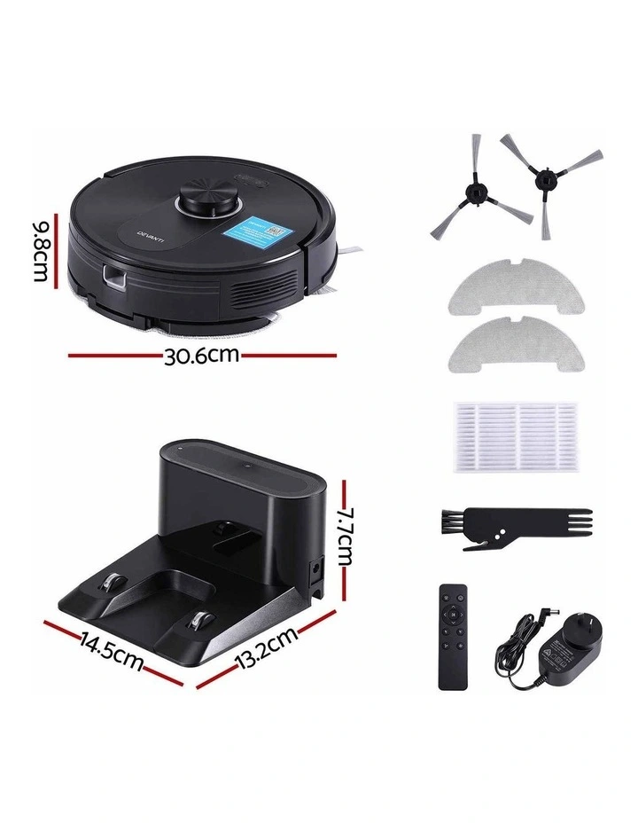 DEVANTI Robot Vacuum and Mop, APP Control 6000Pa LDS Laser 3-in-1 Cleaning image 2
