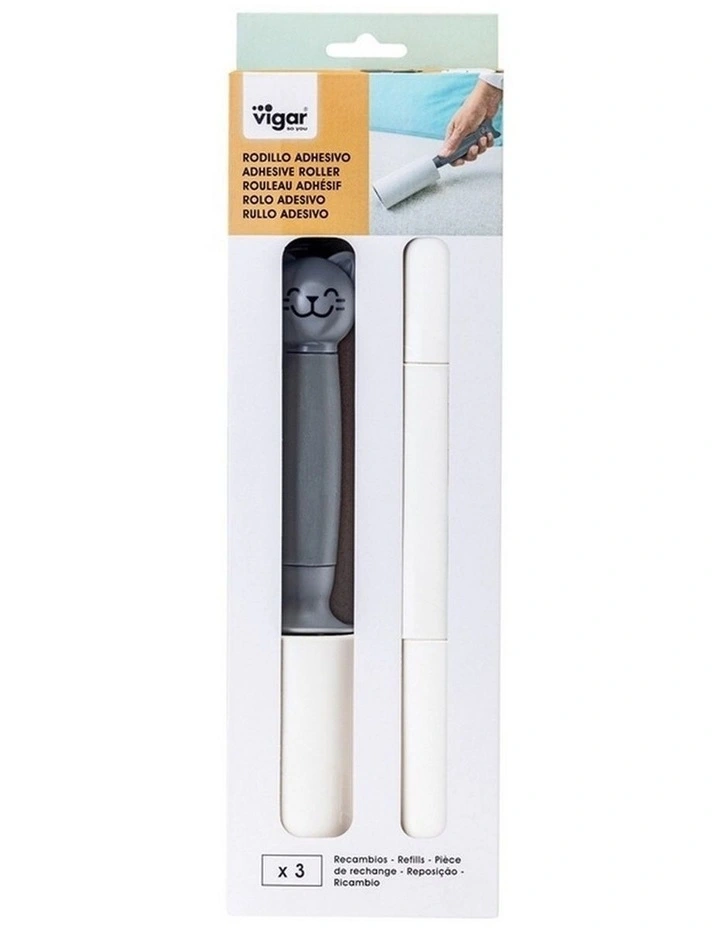 VIGAR Pets Club Cat Pet Hair Remover With 3 Refills Grey 75 Characters Long image 2