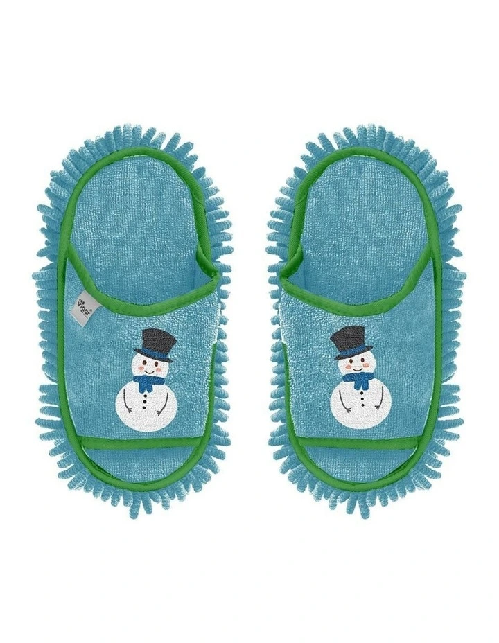 Vigar Microfibre Slipper Mop Pair Blue Snowman Home Cleaning image 3