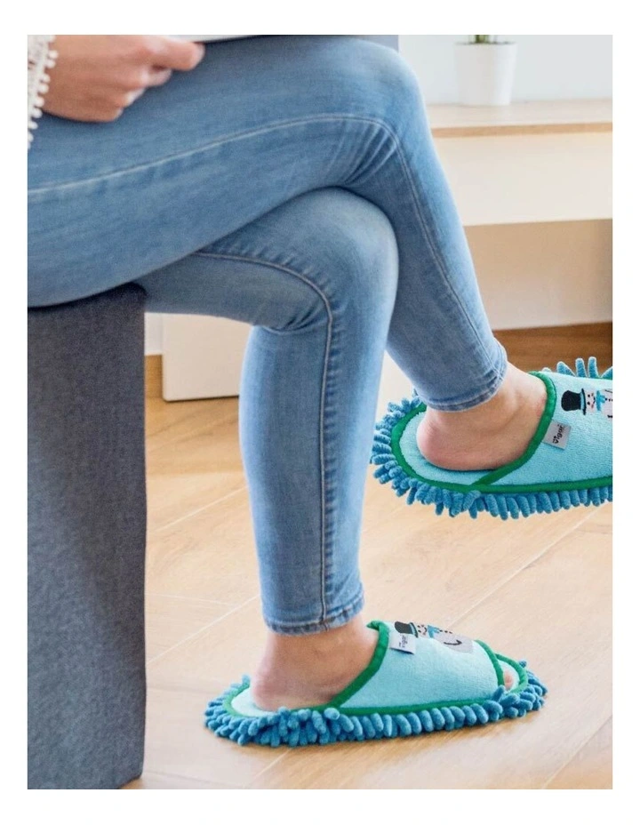 Vigar Microfibre Slipper Mop Pair Blue Snowman Home Cleaning image 4