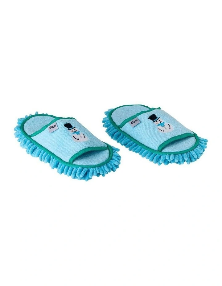 Vigar Microfibre Slipper Mop Pair Blue Snowman Home Cleaning image 5