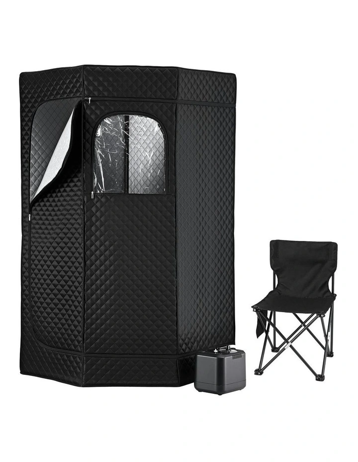 Portable Steam Sauna Tent 1000W 3L Steamer Pot in Black image 2
