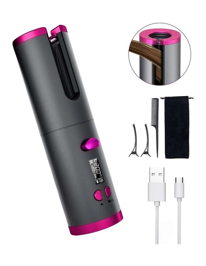 Cordless Ceramic Automatic Hair Curler image 3